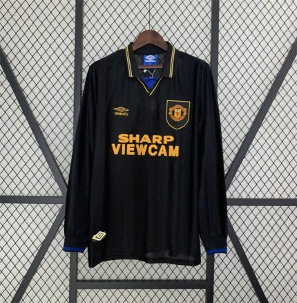 Camiseta Retro Manchester United Manga Larga Visitante 1993-94 - Fútbol Club Vintage