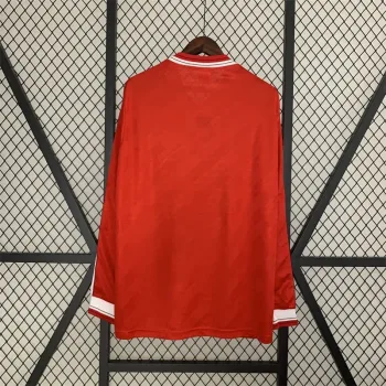 Camiseta Retro Manchester United Manga Larga 1986-88 - Fútbol Club Vintage