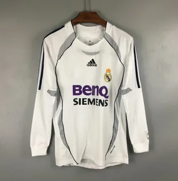 Real Madrid Manga Larga 2006 - Fútbol Club Vintage