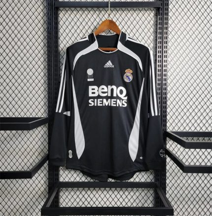 Real Madrid Visitante Manga Larga 2006 - Fútbol Club Vintage