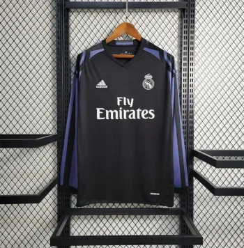 Real Madrid Visitante (3º) Manga Larga 2016 - Fútbol Club Vintage