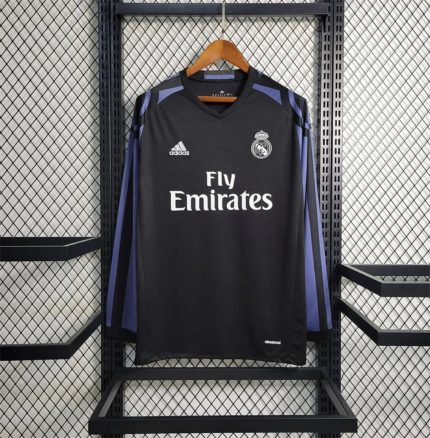 Real Madrid Visitante (3º) Manga Larga 2016 - Fútbol Club Vintage
