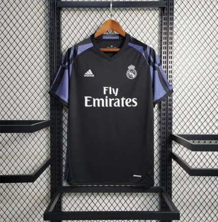 Real Madrid Visitante (3º) Manga Larga 2016 - Fútbol Club Vintage