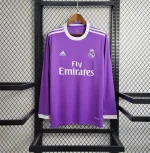 Real Madrid Visitante Manga Larga 2016 - Fútbol Club Vintage
