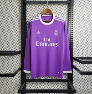 Real Madrid Visitante Manga Larga 2016 - Fútbol Club Vintage