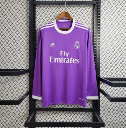 Real Madrid Visitante Manga Larga 2016 - Fútbol Club Vintage