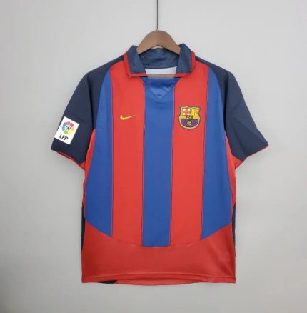 Camiseta Retro FC Barcelona 2003-04 - Fútbol Club Vintage