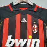 Camiseta Retro AC Milán Mangas Largas 2006-07 - Fútbol Club Vintage