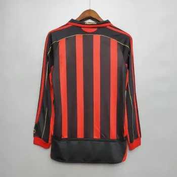 Camiseta Retro AC Milán Mangas Largas 2006-07 - Fútbol Club Vintage