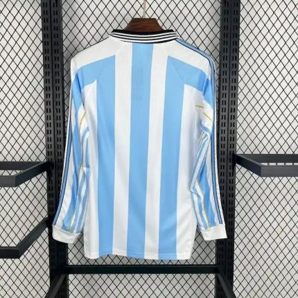 Camiseta Retro Argentina Manga Larga 1998 - Fútbol Club Vintage