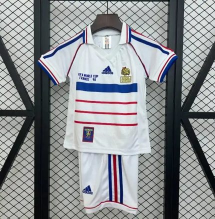 Retro Niños Francia Visitante 1998 - Fútbol Club Vintage