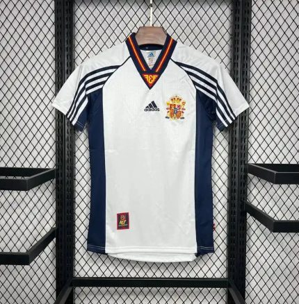 Camiseta Retro España Visitante 1998 - Fútbol Club Vintage