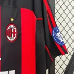 Camiseta Retro AC Milán Champions League 2000-01 - Fútbol Club Vintage