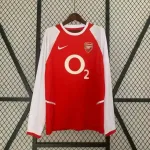 Camiseta Arsenal FC Manga Larga 2002-04 Retro - Fútbol Club Vintage