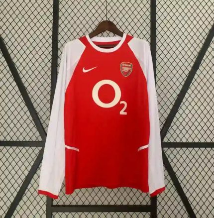 Camiseta Arsenal FC Manga Larga 2002-04 Retro - Fútbol Club Vintage