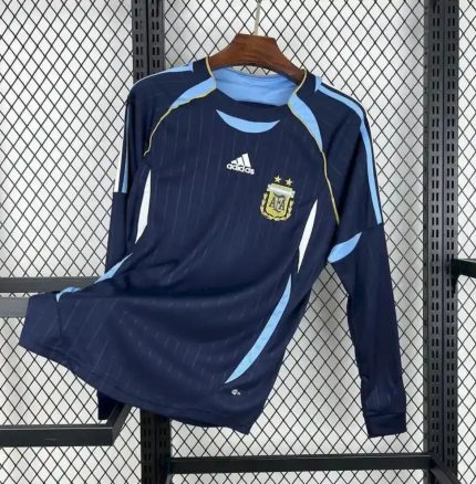 Camiseta Retro Argentina Visitante Manga Larga 2006 - Fútbol Club Vintage