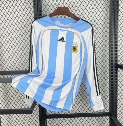 Camiseta Retro Argentina Manga Larga 2006 - Fútbol Club Vintage
