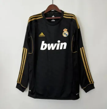 Camiseta Clásica Real Madrid Visitante Manga Larga 2011-12 - Fútbol Club Vintage