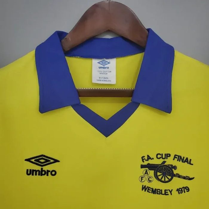 Camiseta Arsenal FC Visitante Manga Larga 1971-79 Retro - Fútbol Club Vintage