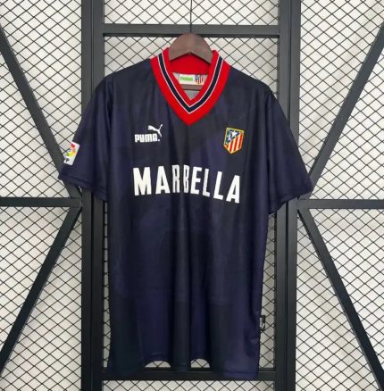 Retro Club Atlético de Madrid Visitante 1995-96 - Fútbol Club Vintage