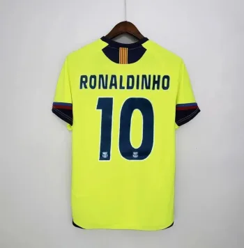 Camiseta Retro Ronaldinho FC Barcelona Visitante 2005-06 - Fútbol Club Vintage