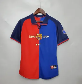 Camiseta Retro FC Barcelona 100 Aniversario 1999-00 - Fútbol Club Vintage