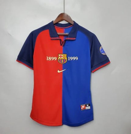 Camiseta Retro FC Barcelona 100 Aniversario 1999-00 - Fútbol Club Vintage