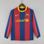 Camiseta Retro FC Barcelona Manga Larga 2010-11 - Fútbol Club Vintage