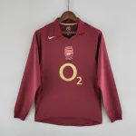 Camiseta Arsenal FC Visitante Manga Larga 2005-06 Retro - Fútbol Club Vintage