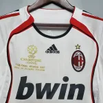 Camiseta Retro AC Milán Visitante Manga Larga 2006-07 - Fútbol Club Vintage