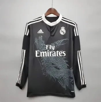 Camiseta Clásica Real Madrid Visitante (3ª) Manga Larga 2014-15 - Fútbol Club Vintage