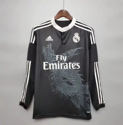 Camiseta Clásica Real Madrid Visitante (3ª) Manga Larga 2014-15 - Fútbol Club Vintage