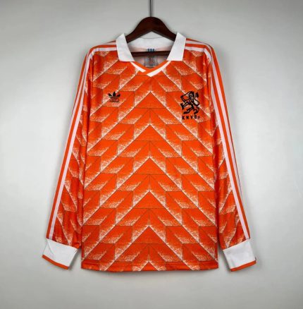 Camiseta Retro Países Bajos Manga Larga 1988 - Fútbol Club Vintage