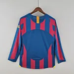 Camiseta Retro FC Barcelona Manga Larga 2005-06 - Fútbol Club Vintage