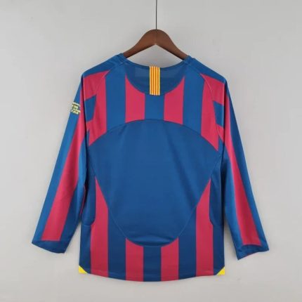 Camiseta Retro FC Barcelona Manga Larga 2005-06 - Fútbol Club Vintage