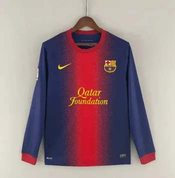 Camiseta Retro FC Barcelona Manga Larga 2012-13 - Fútbol Club Vintage