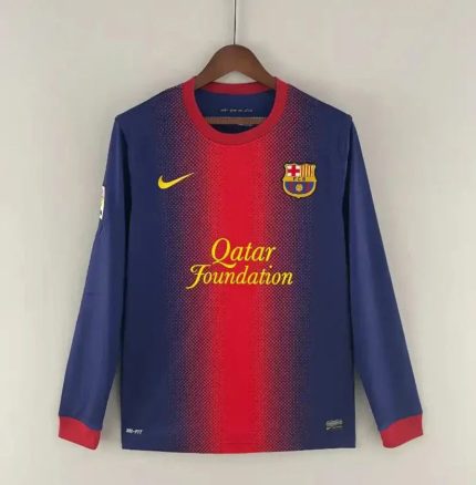 Camiseta Retro FC Barcelona Manga Larga 2012-13 - Fútbol Club Vintage