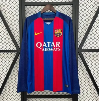 Camiseta Clásica FC Barcelona Manga Larga 2014-15 - Fútbol Club Vintage