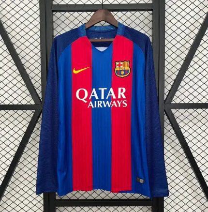 Camiseta Clásica FC Barcelona Manga Larga 2014-15 - Fútbol Club Vintage