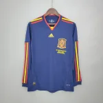 Camiseta Retro España Visitante Manga Larga 2010 - Fútbol Club Vintage