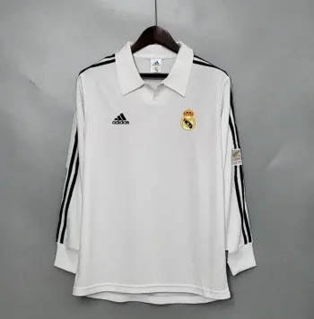 Camiseta Clásica Real Madrid Manga Larga 2002-03 - Fútbol Club Vintage