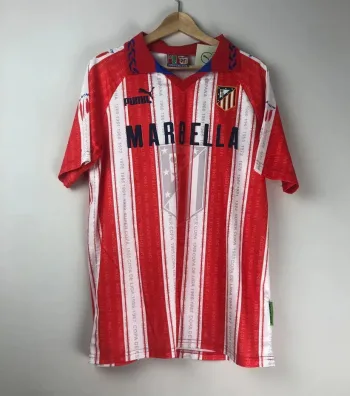 Camiseta Retro Club Cholo Simeone Atlético de Madrid 1995 - Fútbol Club Vintage
