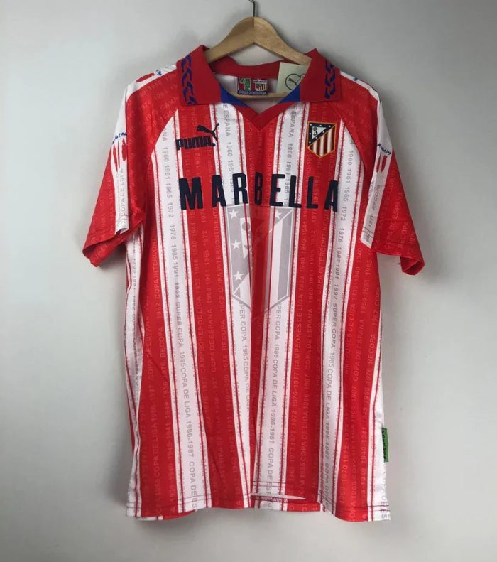 Camiseta Retro Club Cholo Simeone Atlético de Madrid 1995 - Fútbol Club Vintage
