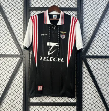 Camiseta Retro SL Benfica Visitante Negra 1997-98 - Fútbol Club Vintage