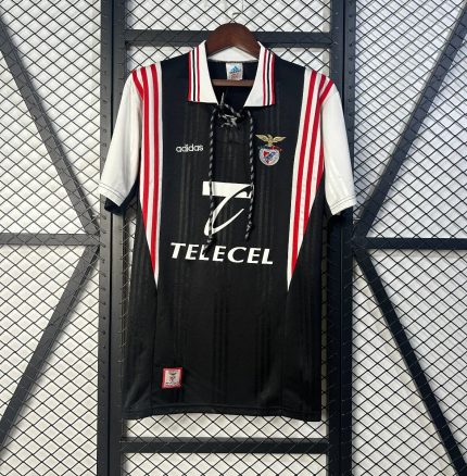 Camiseta Retro SL Benfica Visitante Negra 1997-98 - Fútbol Club Vintage