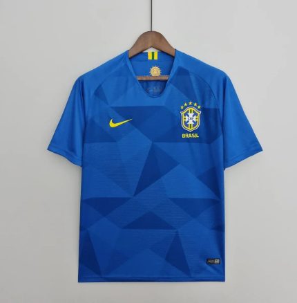 Camiseta Retro Brasil Visitante 2018 - Fútbol Club Vintage