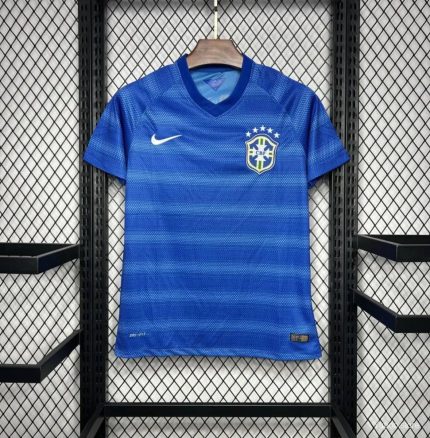 Camsieta Retro Brasil Visitante 2014 - Fútbol Club Vintage