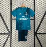 Retro Real Madrid Visitante 3ª Niños 2017-18 - Fútbol Club Vintage