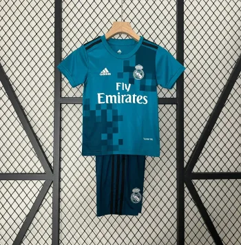 Retro Real Madrid Visitante 3ª Niños 2017-18 - Fútbol Club Vintage