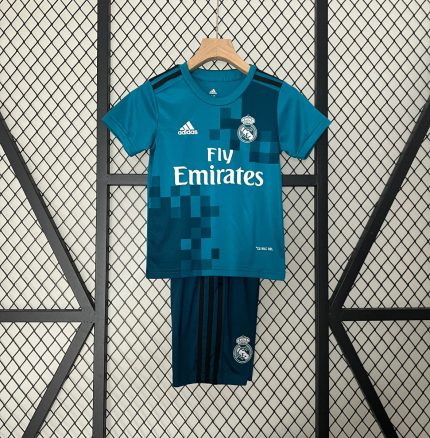 Retro Real Madrid Visitante 3ª Niños 2017-18 - Fútbol Club Vintage